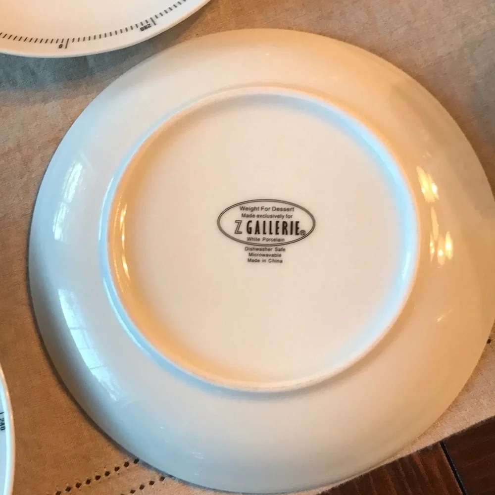 Z Gallerie Weight for Dessert Plate Set